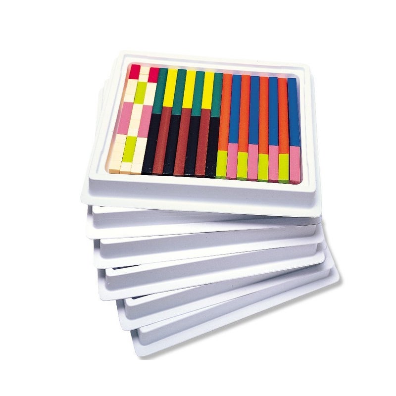 Learning Resources Cuisenaire Rods Multipak Wooden Rods, Six Sets of 74 - Image 1